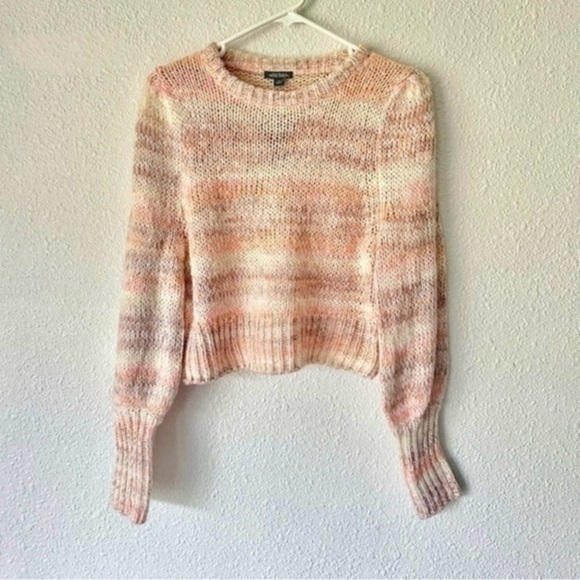 wild fable Sweaters - Wild Fable Sweater Size M Orange Space Dye Crewneck Pullover NWT